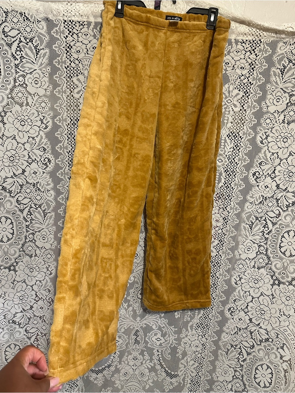 Men's Corduroy Lounge Pants in Mustard Yellow
